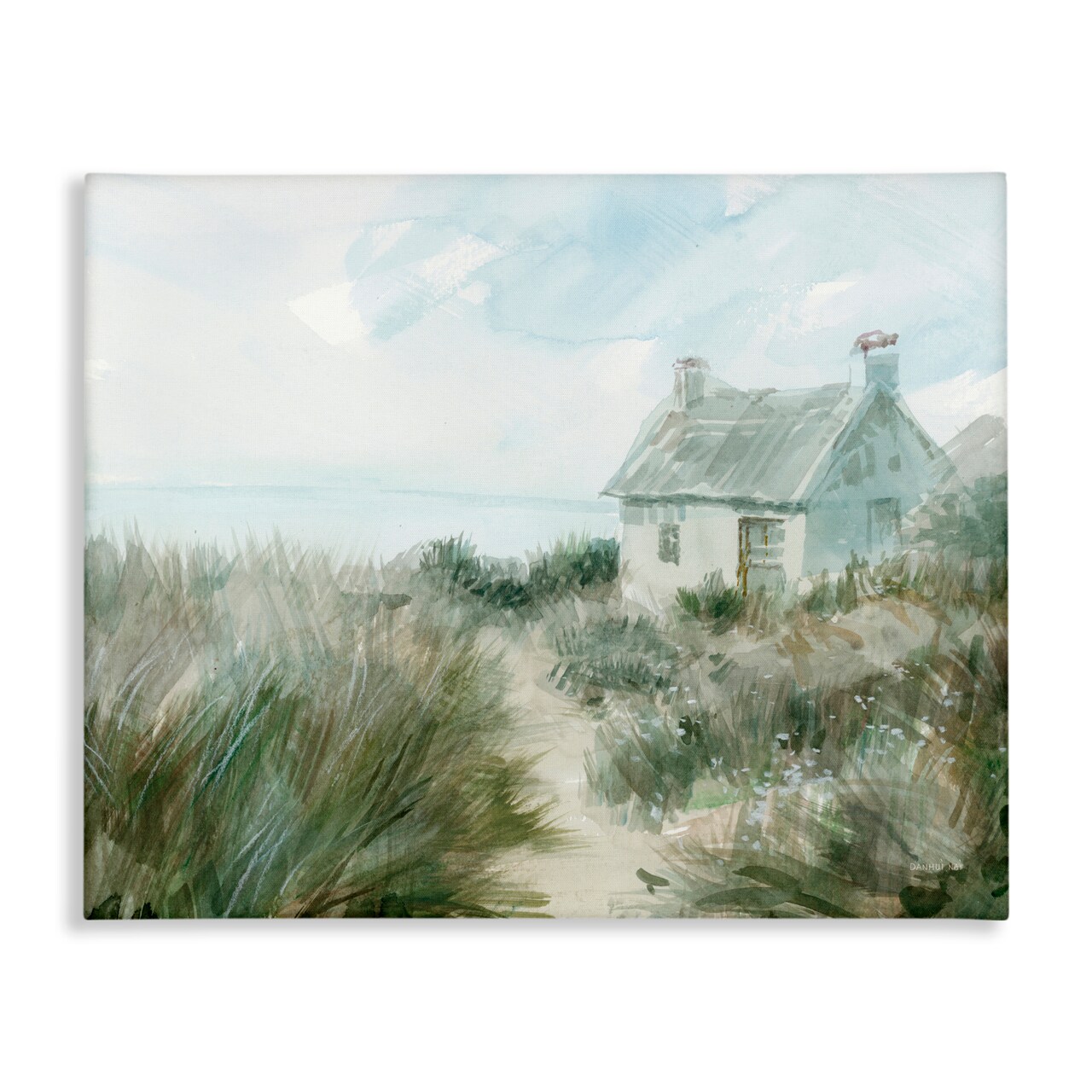 Stupell Industries Simple Windswept Cottage Canvas Wall Art, design by Danhui Nai